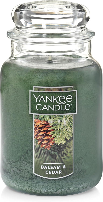 Yankee Candle Scented Candle, Sage & Citrus, Original Large Jar Candle, 110-150 Hours of Burn Time, 22 oz.