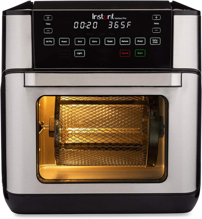 Instant Pot Vortex 6QT Large Air Fryer Oven Combo, Customizable Smart Cooking Programs, Digital Touchscreen, Nonstick and Dishwasher-Safe Basket, Includes Free App with over 1900 Recipes, Black