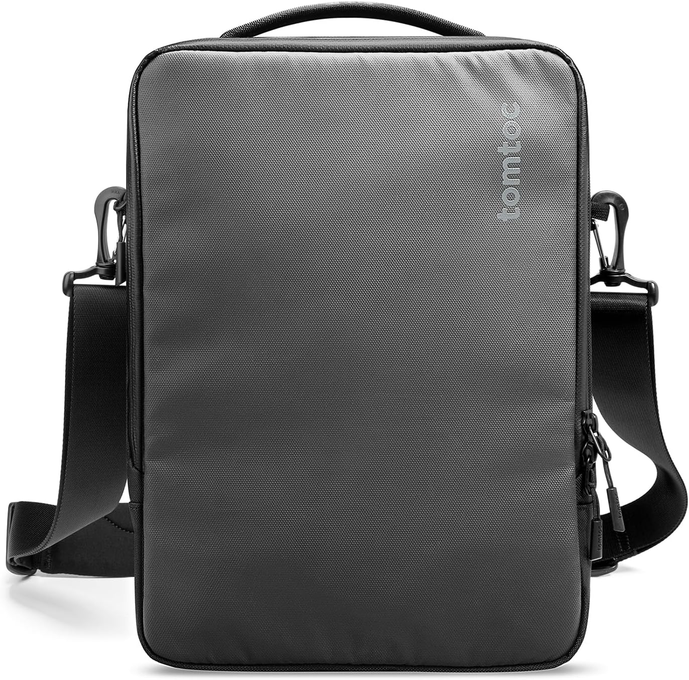tomtoc 360 Protective Laptop Shoulder Bag for 16-inch MacBook Pro M4/M3/M2/M1 Pro/Max A3403 A3186 A2991 2024-2021, 15-inch MacBook Air 2025-2023, Dell XPS 16/15, Cordura Ballistic Nylon Fabric