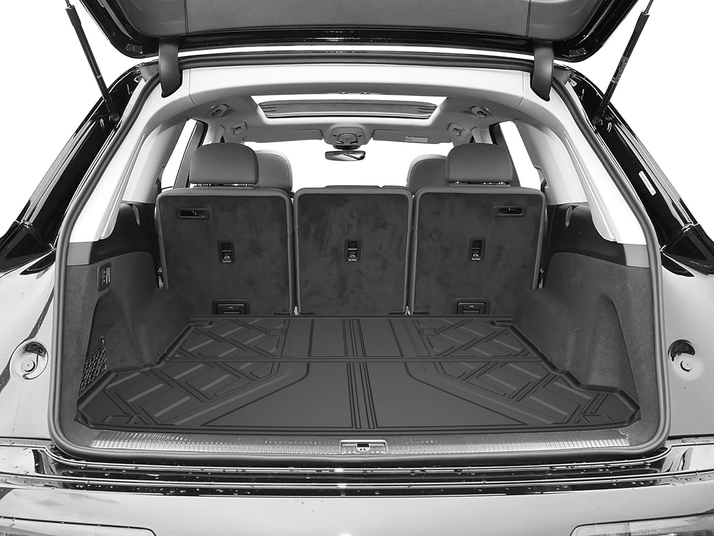 AOMSAZTO Floor Mats & Trunk Mat for 2024 2025 Chevy Equinox EV (Non Fuel),TPE All Weather Protection 2 Rows Car Floor Liners with Cargo Liner for Chevrolet Equinox EV (Non Fuel)
