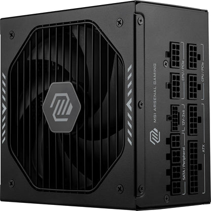 MSI MAG A750GL PCIE 5 Gaming Power Supply - Full Modular - 80 Plus Gold Certified 750W - Compact Size - ATX PSU - PuriLite