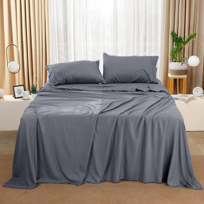 Utopia Bedding Queen Bed Sheet Set - 4 Piece Bedding - Soft Brushed Microfiber Fabric - Shrinkage & Fade Resistant - Easy Care (White)