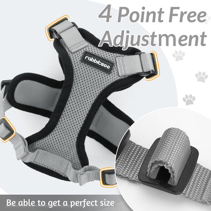 rabbitgoo Cat Harness and Leash for Walking, Escape Proof Soft Adjustable Vest Harnesses for Small Medium Cats, Easy Control Breathable Reflective Strips Jacket, XS, Black