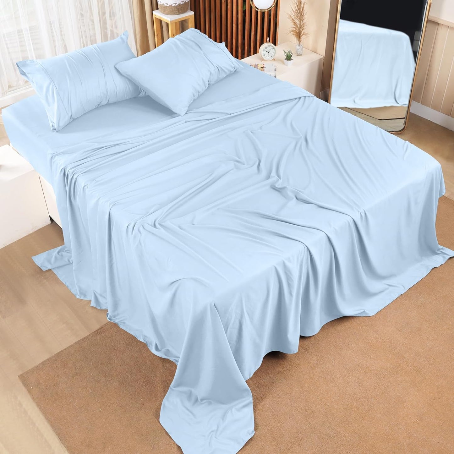 Utopia Bedding Queen Bed Sheet Set - 4 Piece Bedding - Soft Brushed Microfiber Fabric - Shrinkage & Fade Resistant - Easy Care (White)