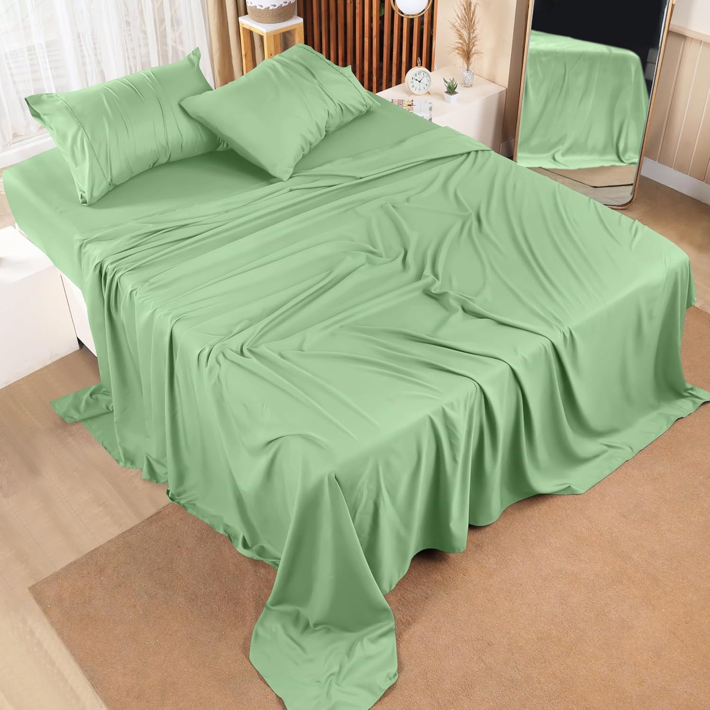 Utopia Bedding Queen Bed Sheet Set - 4 Piece Bedding - Soft Brushed Microfiber Fabric - Shrinkage & Fade Resistant - Easy Care (White)