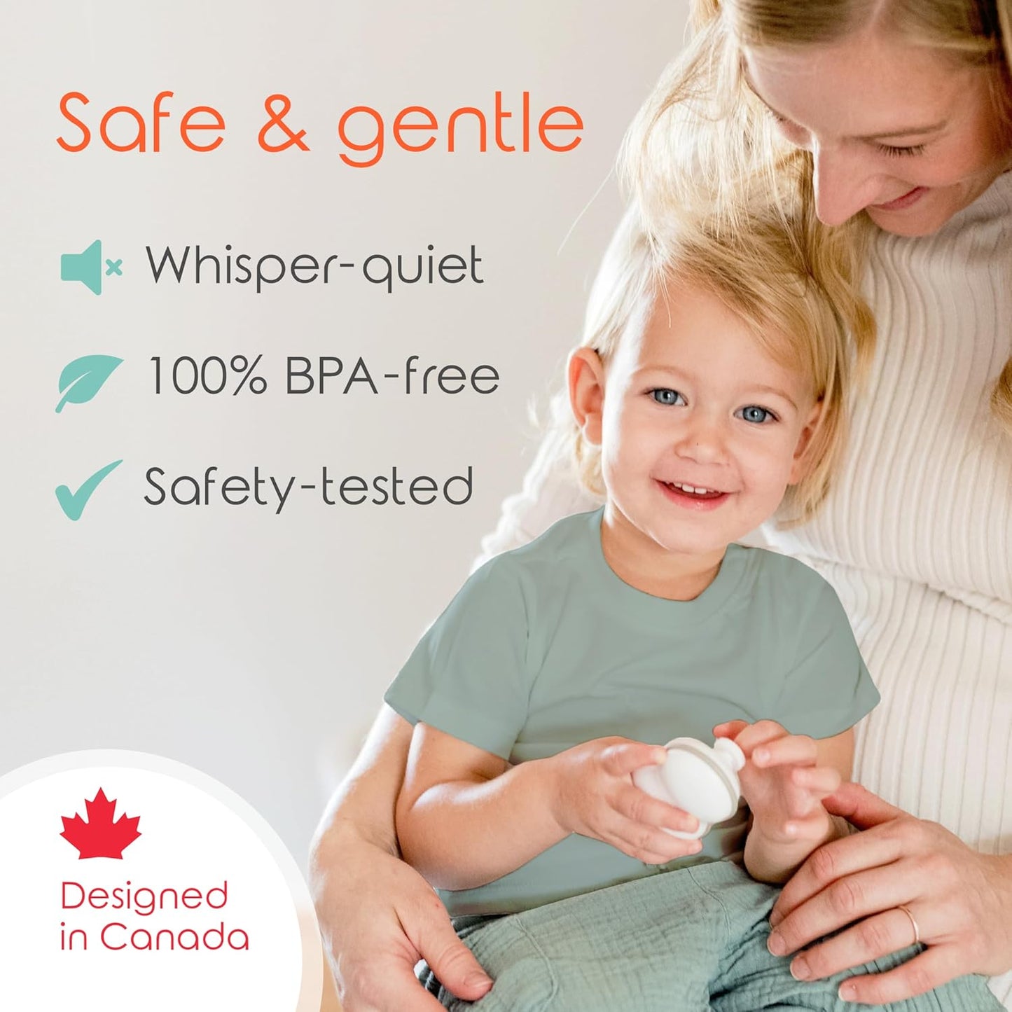 Cherish Baby Care Award-Winning Electric Nail File Baby (0-12 Months) - WIth Automatic Safety Stop, Storage Case and 4 Filing Pads, Baby Grooming Kit Newborn, Newborn Essentials & Baby Must Haves