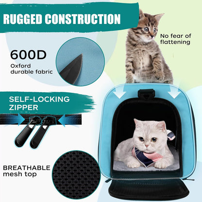 Top tasta Dog Cat Carrier Pet Carriers for Small Medium Large Cats Dogs Carrier Soft Sided Small Puppy Dog Carrier Portable Foldable Airline Approved Dog Cat Travel Carrier Grey Medium