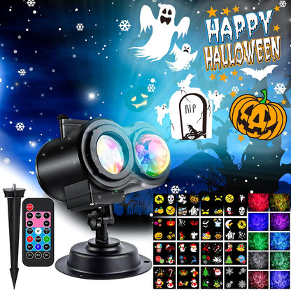 Halloween Projector Lights Outdoor, LED Christmas Projector Lights