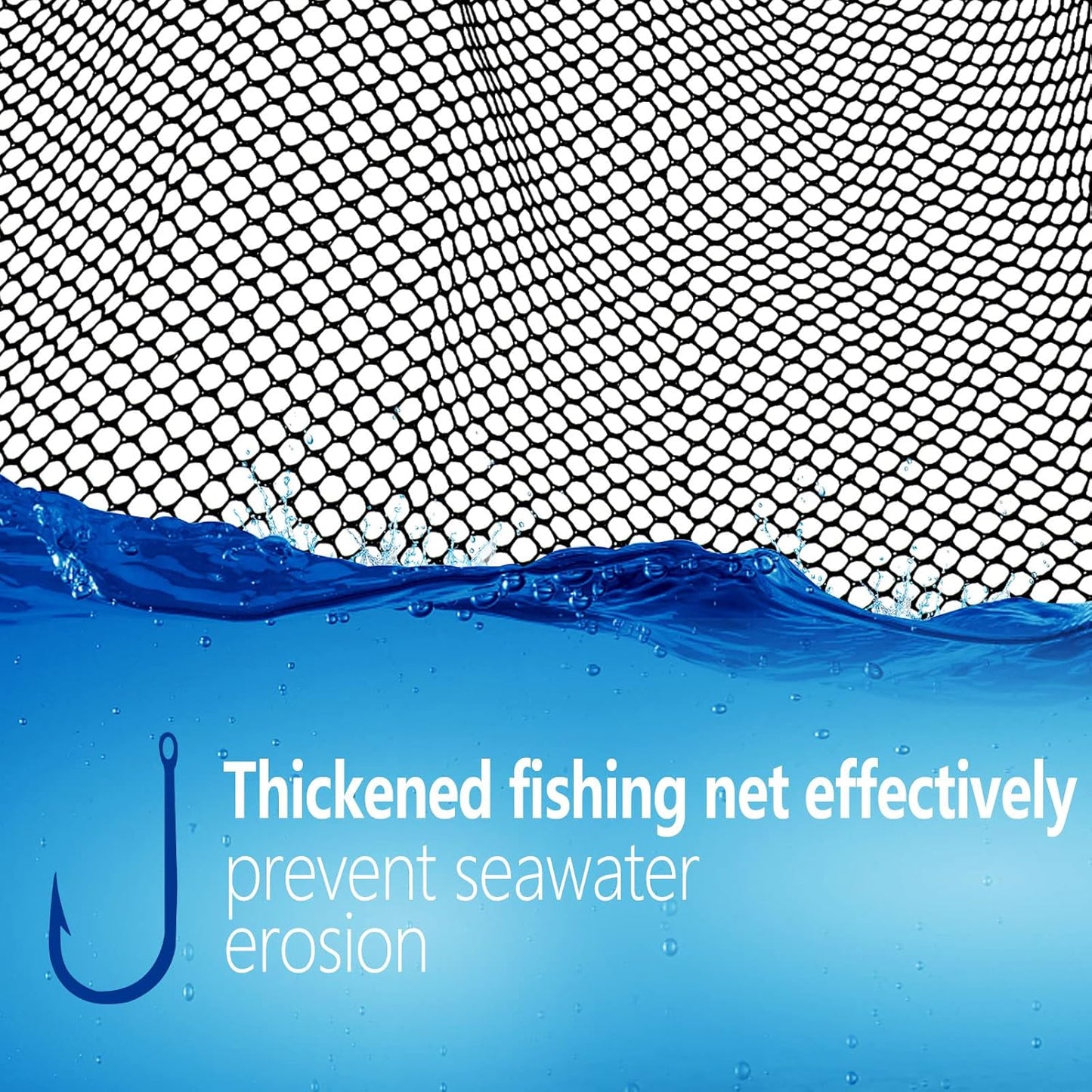 SAN LIKE Fishing Net Telescopic Landing Nets Folding Rubber Fish Net Rubber Coated Landing Net with Adjustable Sturdy Pole Handle for Saltwater Freshwater Bass Trout Fishing Easy Catch & Release
