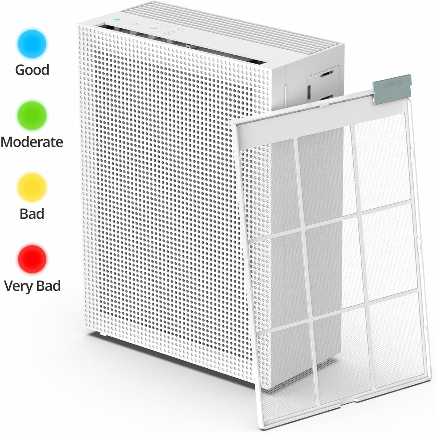 Coway Airmega 150 True HEPA Air Purifier with Air Quality Monitoring, Auto Mode, Filter Indicator, Dove White
