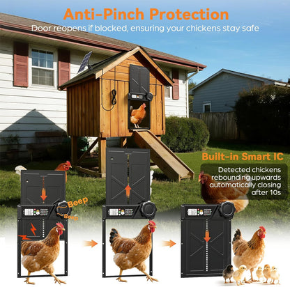 Large Automatic Chicken Coop Door Solar Powered