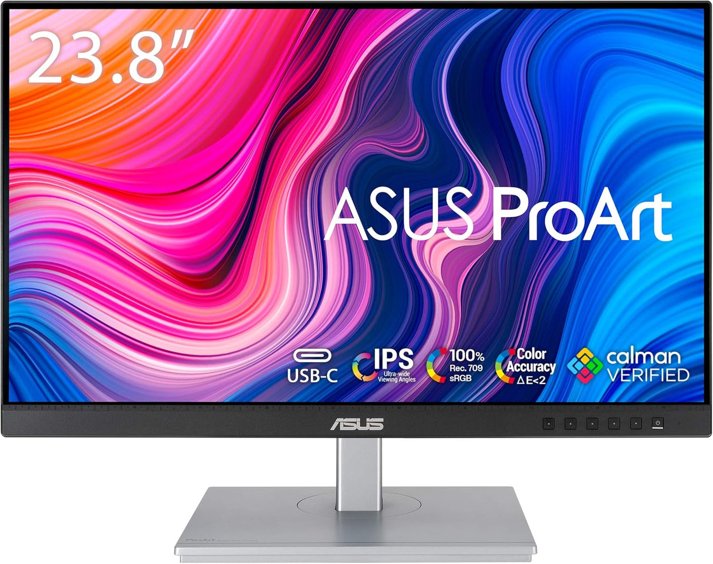 ASUS ProArt Display PA279CV 27” 4K HDR UHD (3840 x 2160) Monitor, IPS, 100% sRGB/Rec. 709, ΔE < 2, USB-C DisplayPort HDMI USB hub, Calman Verified, Eye Care, Tilt Pivot Swivel Height Adjustable
