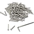 iexcell 25 Pcs M6 x 20mm Thread Pitch 1 mm Stainless Steel 304 Hex Socket Head Cap Screws Bolts Kit