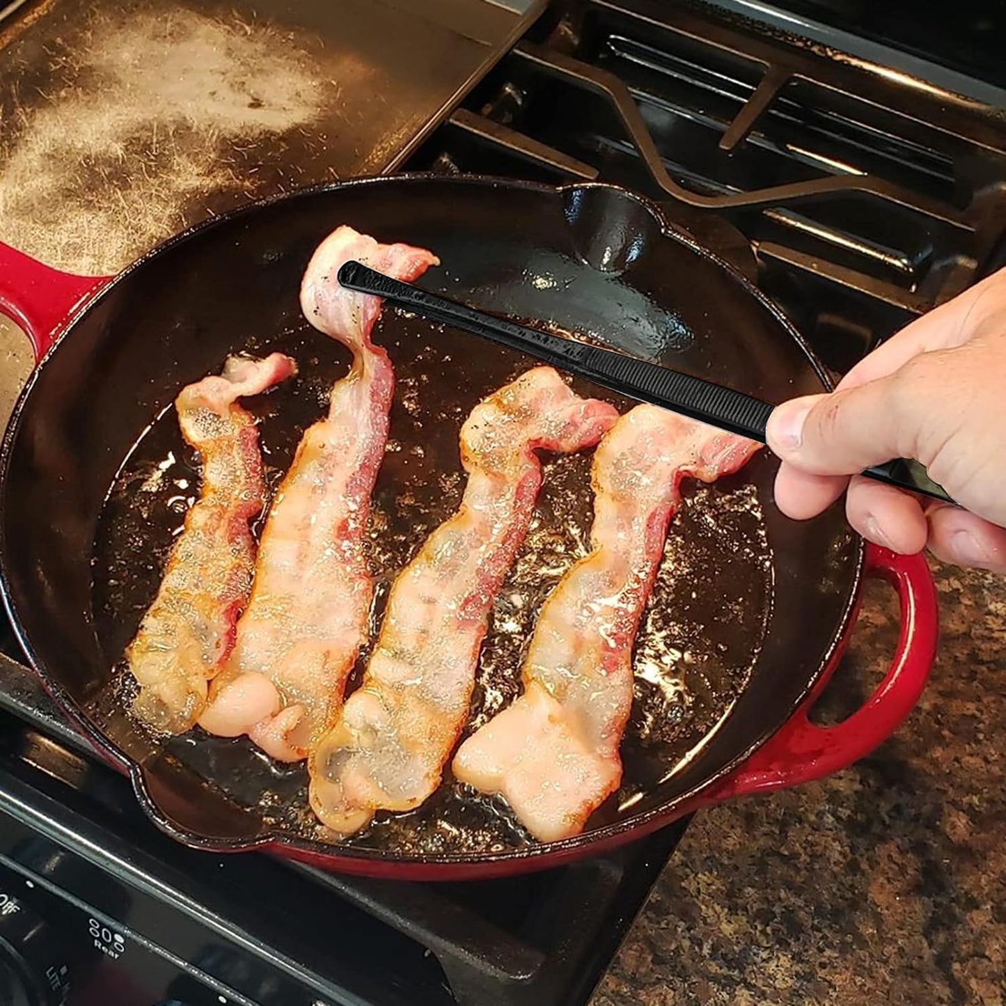 Rivoean 2 Pcs 12-Inch Fine Tweezer Tongs,Extra-Long Stainless Steel Tweezers Tongs