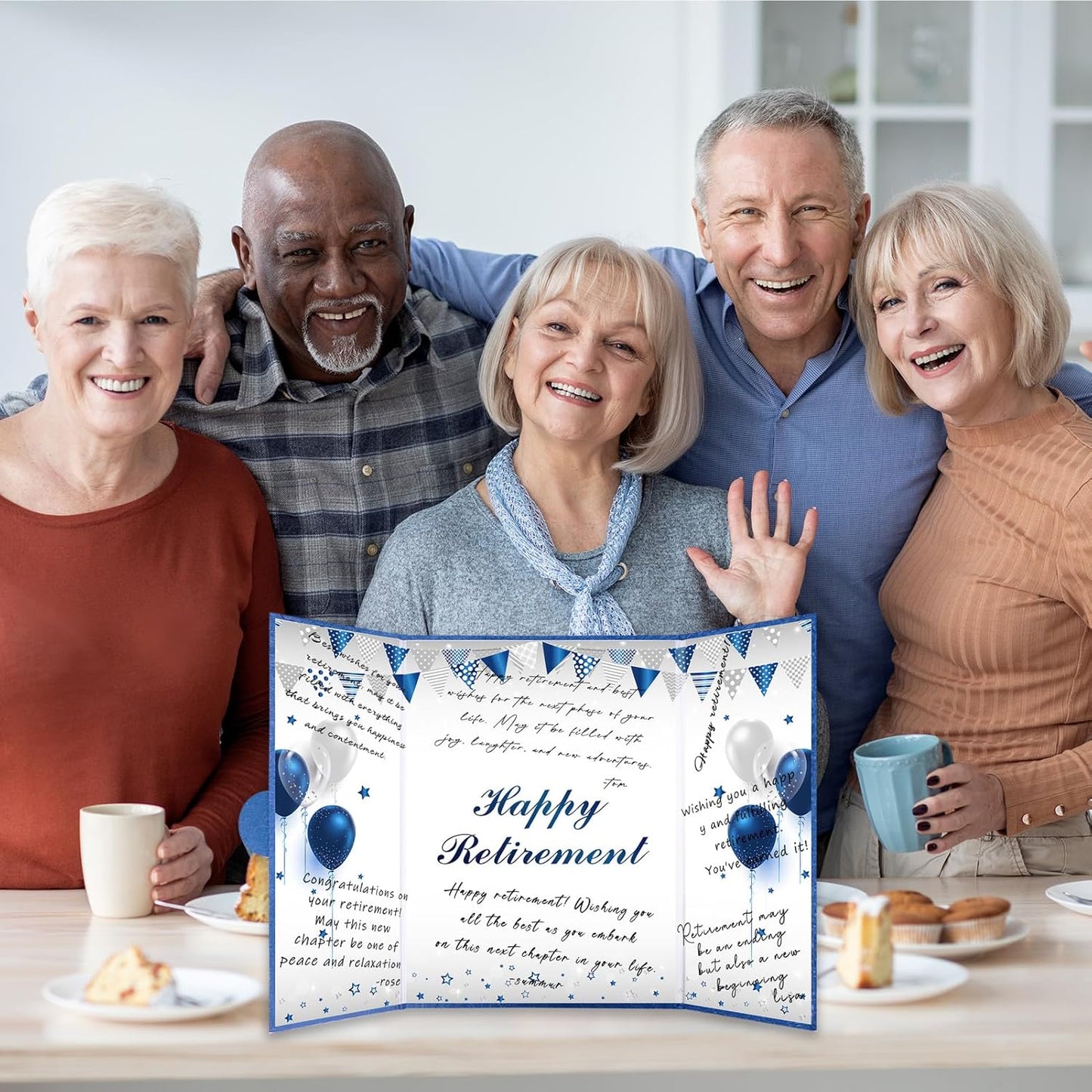 Roetyce Retirement Party Decorations, Funny Retirement Guest Book Alternative, Hapyy Retirement Decorations, Best Retirement Gifts for Women Men, Retirement Signature Board Book, Jumbo Retirement Card