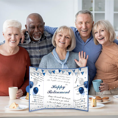 Roetyce Retirement Party Decorations, Funny Retirement Guest Book Alternative, Hapyy Retirement Decorations, Best Retirement Gifts for Women Men, Retirement Signature Board Book, Jumbo Retirement Card