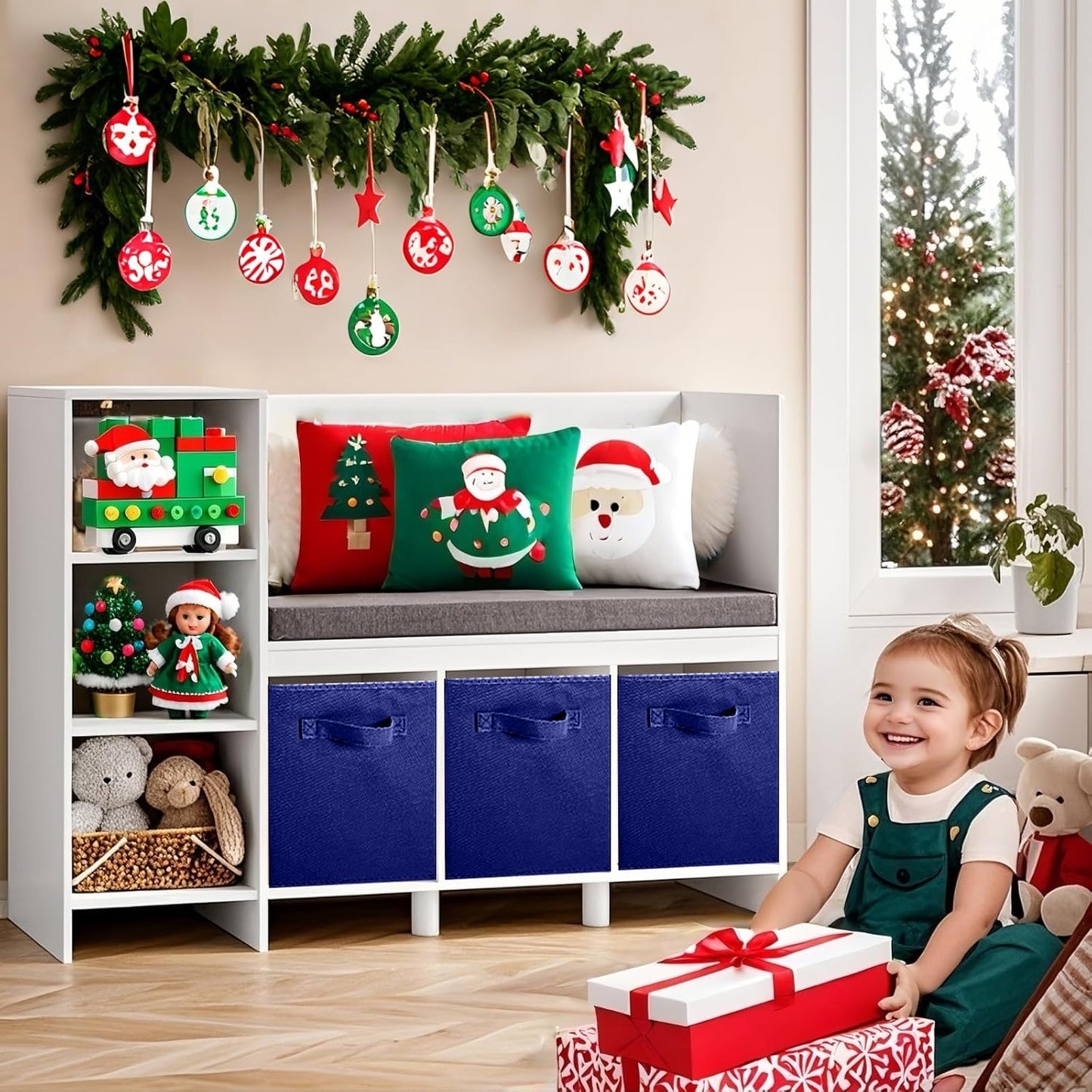 ShellKingdom Storage Bins, Foldable Fabric Storage Cubes And Cloth Organizer Drawer For Closet And Toys, 6 Pack (Lavender+Light Blue+Pink)