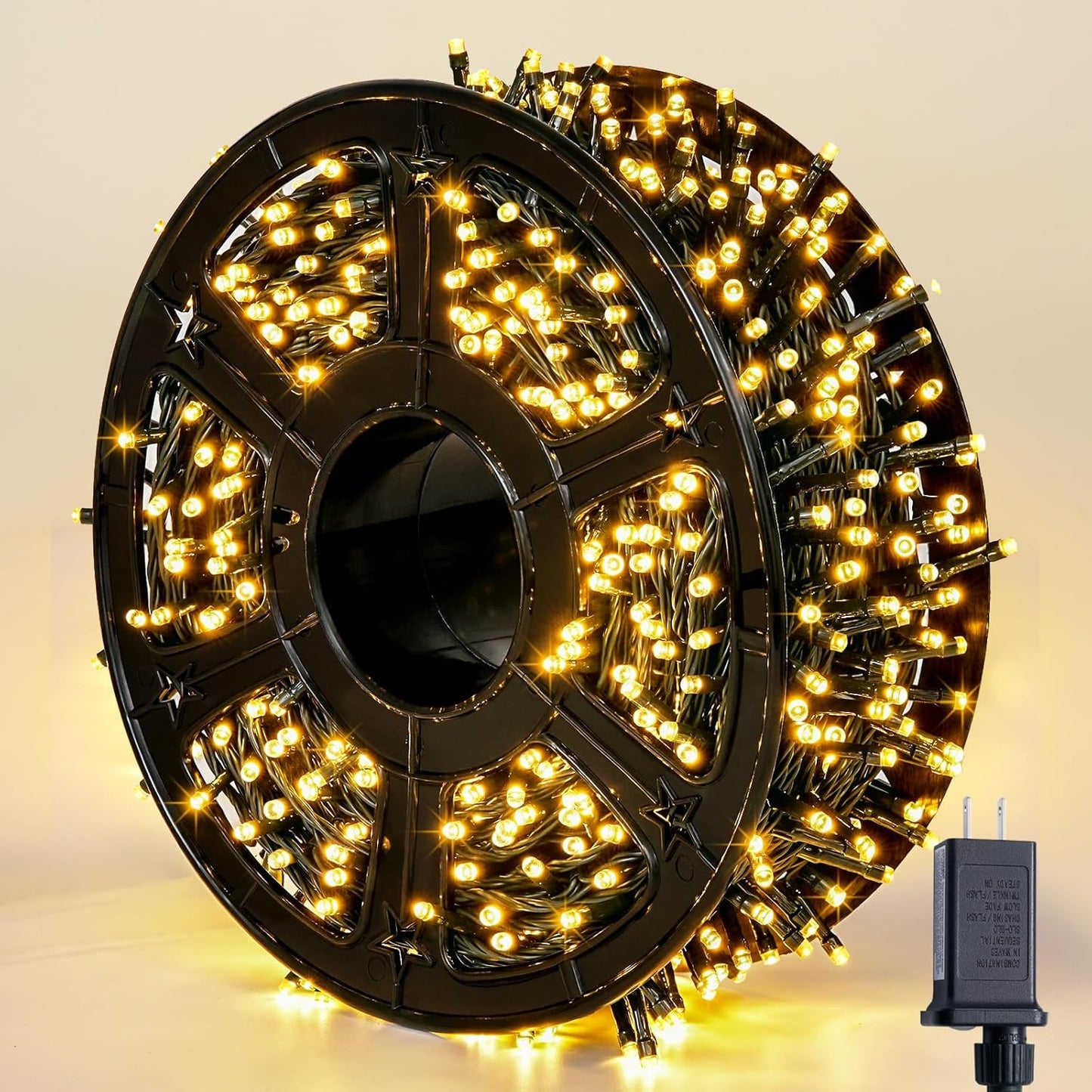 JMEXSUSS 66ft 200 LED Halloween Lights Outdoor, Orange String Lights Clear Wire, 8 Modes Orange Halloween Christmas String Lights Plug in for Tree Indoor Patio Garden Thanksgiving Decorations