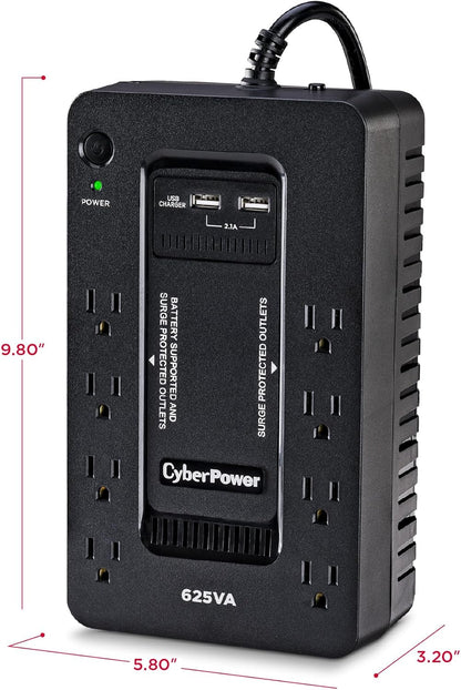 CyberPower ST425 Standby UPS System, 425VA/260W, 8 Outlets, Compact