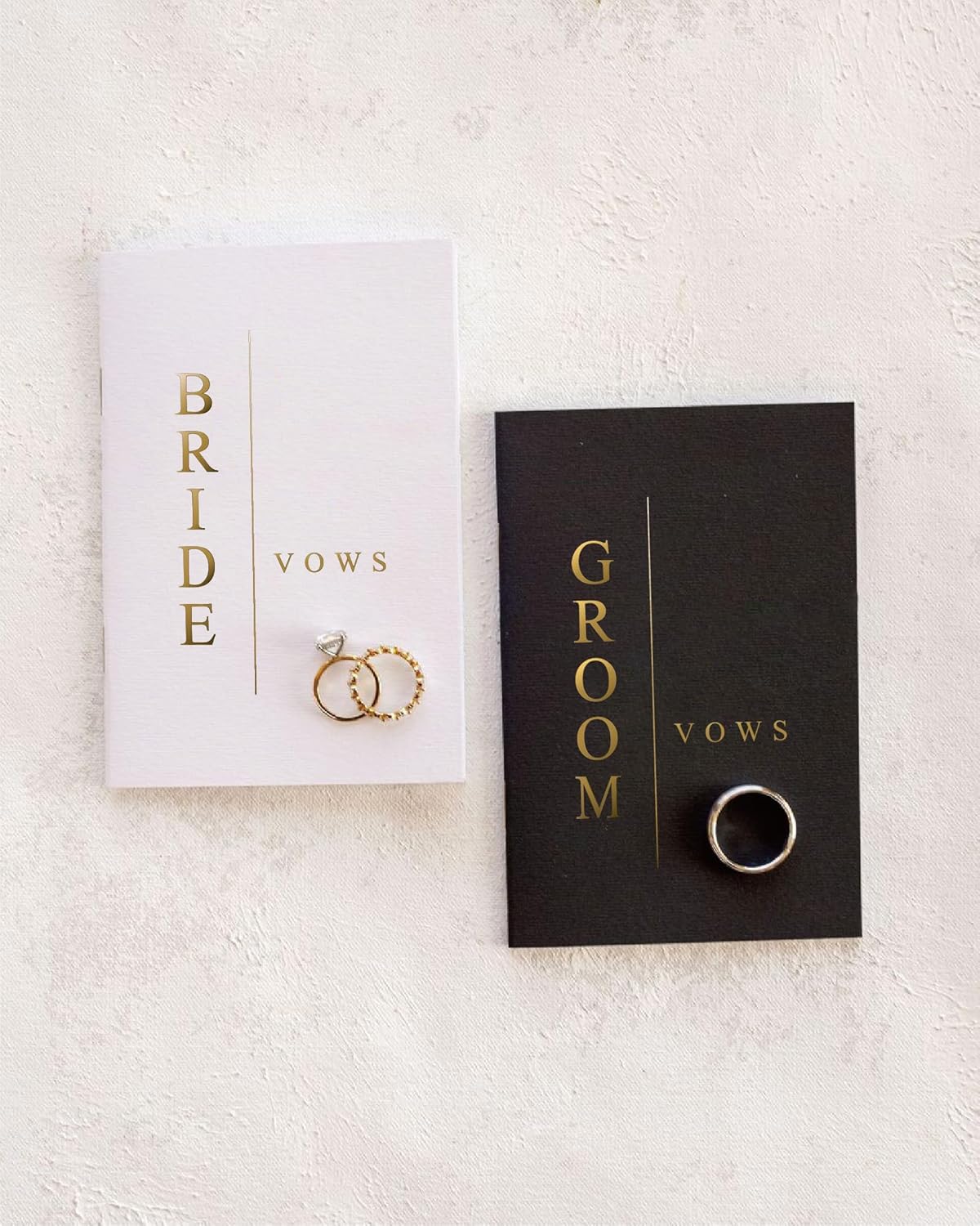 GroomBrideGifts Wedding Vow Book for His and Hers, Soft Touch, Perfectly Sized Bride and Groom Vow Books, Wedding Essentials, Wedding Registry Ideas, His and Hers Gifts