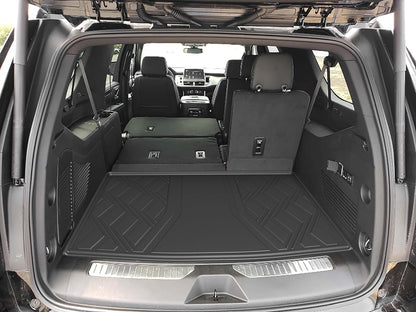 AOMSAZTO Floor Mats & Trunk Mat for 2024 2025 Chevy Equinox EV (Non Fuel),TPE All Weather Protection 2 Rows Car Floor Liners with Cargo Liner for Chevrolet Equinox EV (Non Fuel)