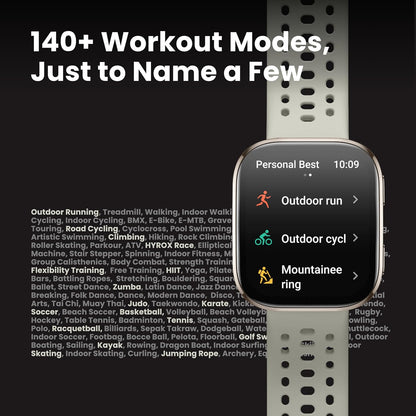 Amazfit Bip 6 Smart Watch 46mm, 14 Day Battery, 1.97" AMOLED Display, GPS & Free Maps, AI, Bluetooth Call & Text, Health, Fitness & Sleep Tracker, 140+ Workout Modes, 5 ATM Water-Resistance, Blush