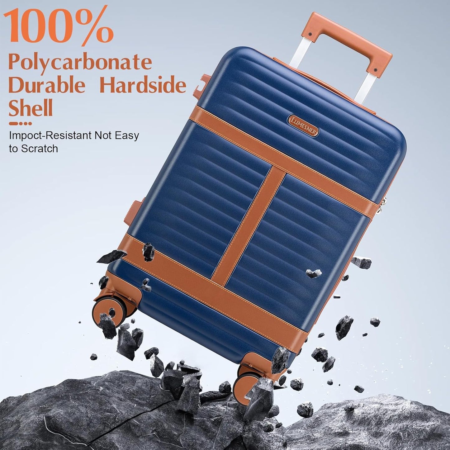 Lumesner Carry on Backpack, Extra Large 40L Flight Approved Travel Backpack for Men & Women