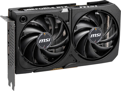 MSI Gaming RTX 5060 8G Shadow 2X OC Graphics Card (8GB GDDR7,TBA-bit, Extreme Performance: 2535 MHz, DisplayPort x3 2.1a, HDMI 2.1b, NVIDIA Blackwell Architecture)