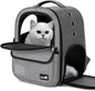 Pecute Cat Backpack up to 13 lbs, Cat Backpack Carrier with Breathable Scratch-Resistant Mesh, Visible Window, 2 Side Openings, Backpack for Cats, Puppies or Rabbits,Great for Travel Hiking Camping