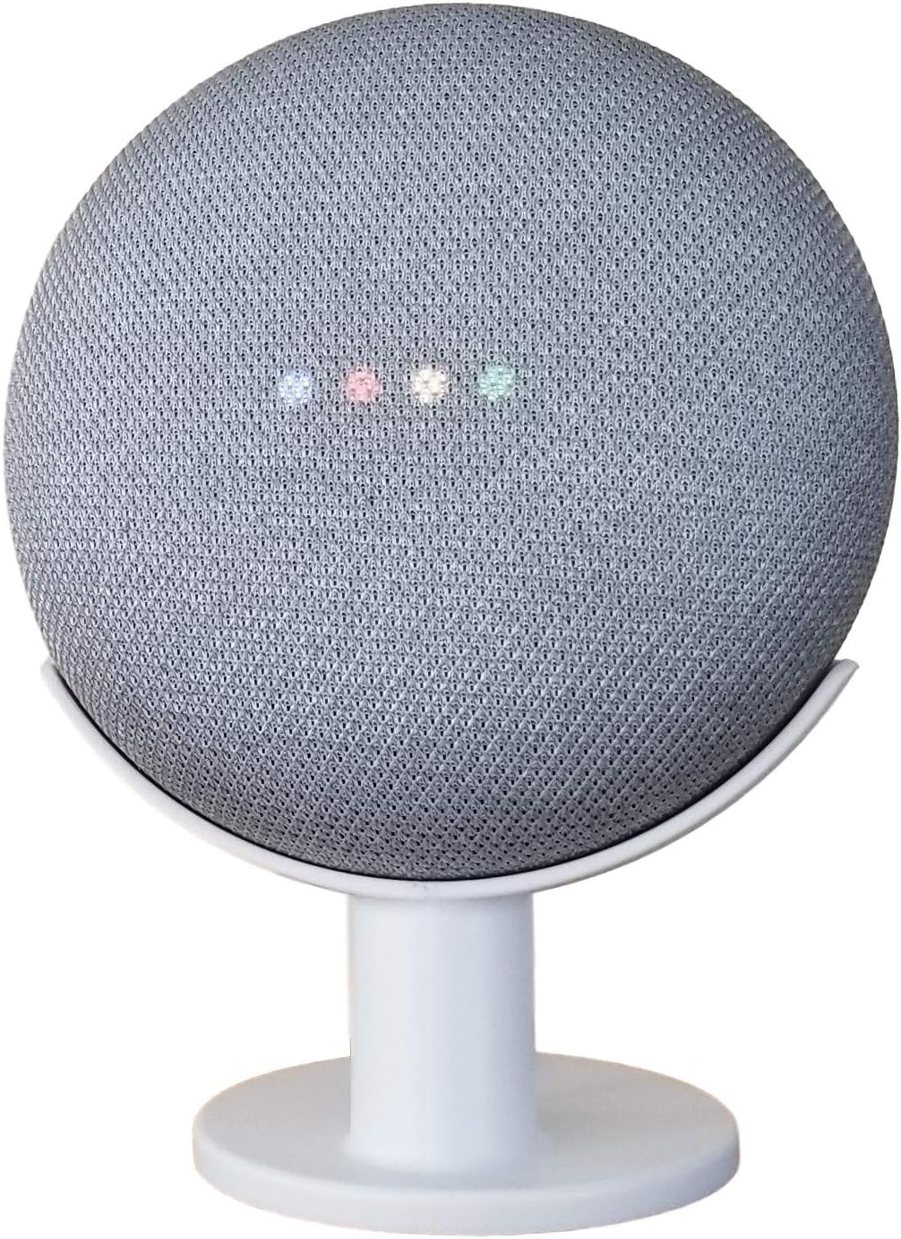 Mount Genie Google Home Mini Pedestal: Improves Sound Visibility and Appearance - Cleanest Mount Holder Stand for Google Mini - Designed in USA (Charcoal)