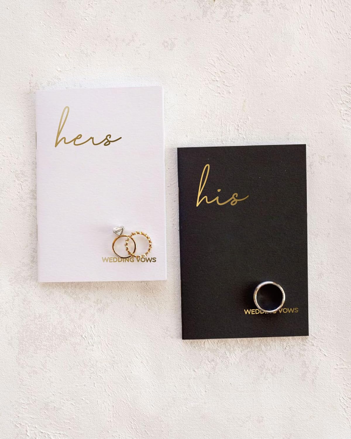 GroomBrideGifts Wedding Vow Book for His and Hers, Soft Touch, Perfectly Sized Bride and Groom Vow Books, Wedding Essentials, Wedding Registry Ideas, His and Hers Gifts