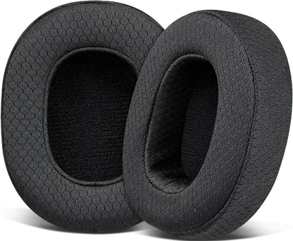 SOULWIT Replacement Earpads for Skullcandy Hesh 3/ANC/Evo & Crusher Wireless/ANC/Evo & Venue ANC Over-Ear Headphones, Ear Pads Cushions with Noise Isolation Foam - Hesh3 PL Black