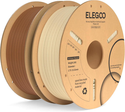 ELEGOO PLA+ Filament 1.75mm Black 4KG, PLA Plus 3D Printer Filament, Dimensional Accuracy +/- 0.02 mm, Tough & High Strength, Fit for Most FDM Printers(1KG/Spool, 2.2 lbs)