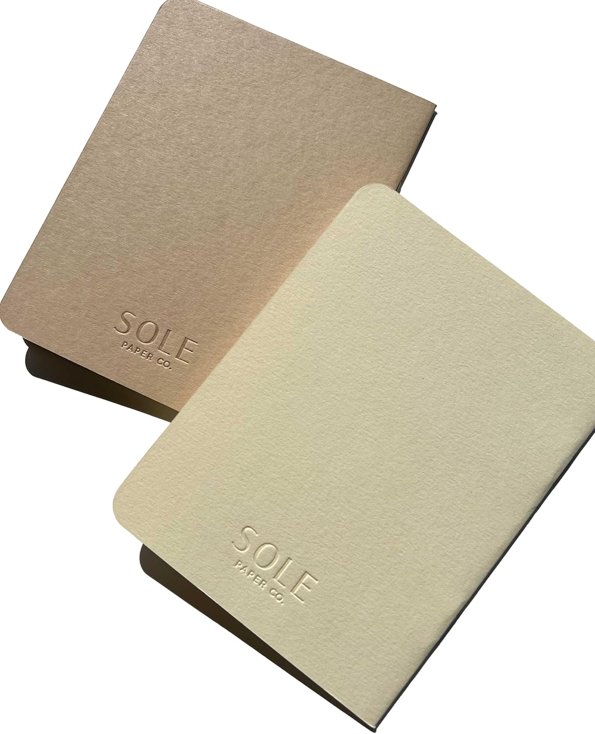 SOLE PAPER CO. Embossed Vow Books, His & Her Unisex, Vow Renwal, Bride & Groom, Wedding Vow Books, Couples Books, Hand Crafted Modern Books (Vellum)