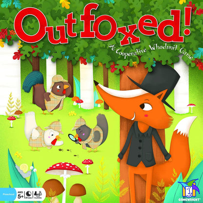 Gamewright Outfoxed! A Cooperative Whodunit Board Game for Kids 5+