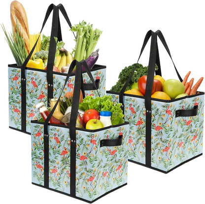 Purilite Select™ Heavy-Duty Reusable Grocery Tote Box Bags – 4 Gallon Capacity