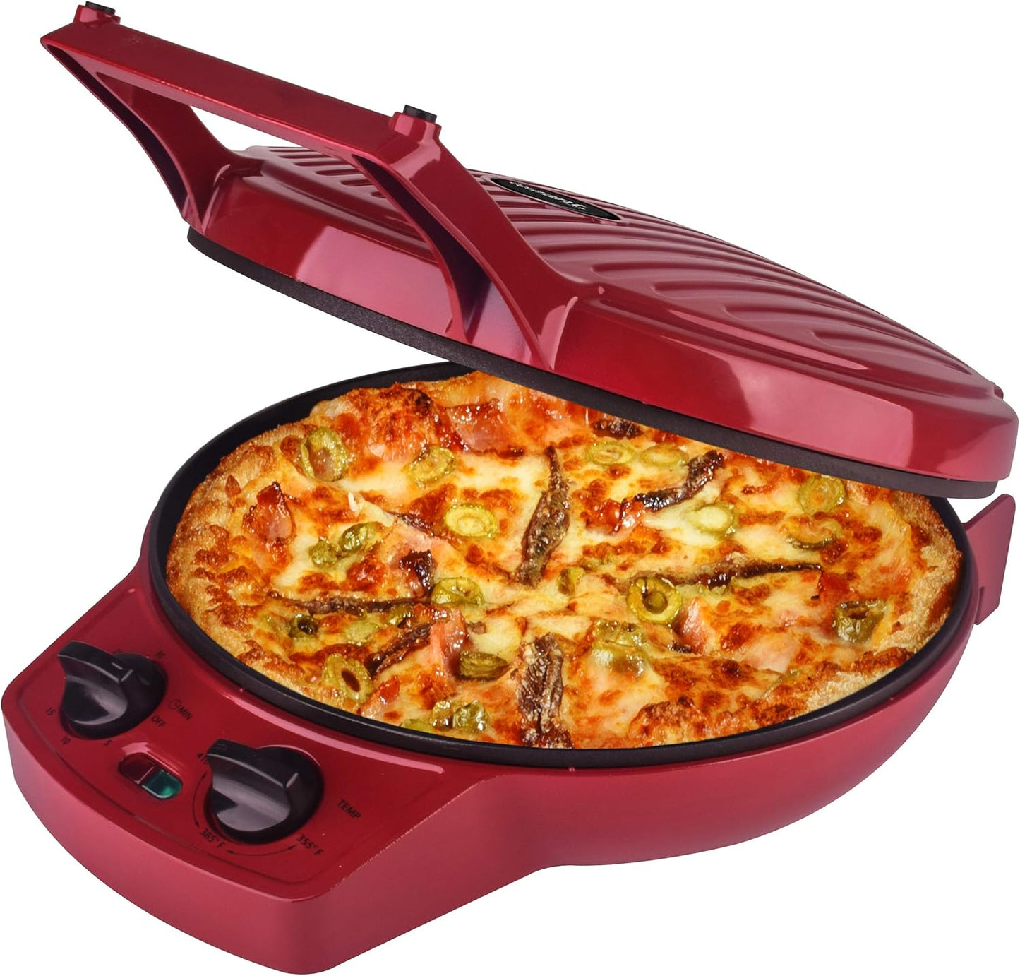 Courant Pizza Maker with Timer 12" 1pc Red