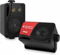 Pyle Outdoor Speakers, Waterproof Wall Mounted Speaker System, Compact 200W Stereo Pair -Perfect for Indoor/Outdoor Use, Boat, Pool, Patio
