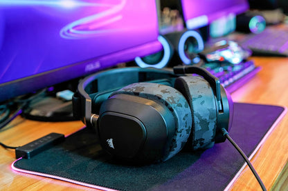 WC Freeze HS80 - Cooling Gel Earpads for Corsair HS80 RGB Wireless, Wired, & HS80 Max by Wicked Cushions - Elevate Comfort, Thickness & Sound Isolation for Epic Gaming Sessions | Black