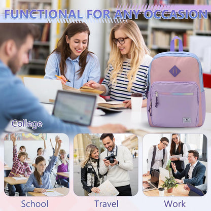 School Backpack for Kids,Lightweight Water Resistant Work Travel Backpack for Women Men Teens VONXURY