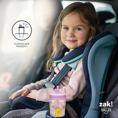 Zak Designs Silly Goose-Harvest Kelso 15oz Leak-Proof Toddler Cups, 2-Pack | BPA Free, Plastic, Sippy Cups, Cup Holder Friendly, Dishwasher Safe, Easy to Clean, For Preschool, Home, Daycare or Travel