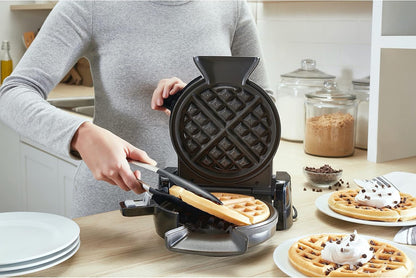 Oster Belgian Waffle Maker, 8", Stainless Steel