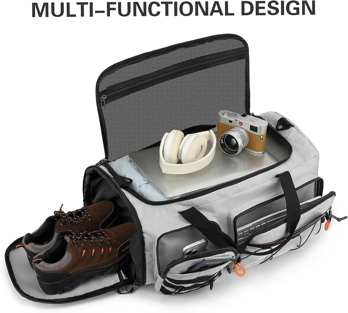 TUGUAN Gym Bag Sports Duffle Bag for Men 45L Duffel Backpack for Travel