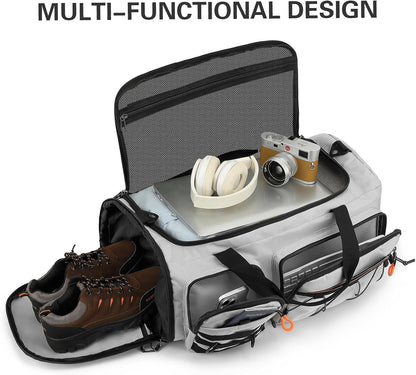 TUGUAN Gym Bag Sports Duffle Bag for Men 45L Duffel Backpack for Travel