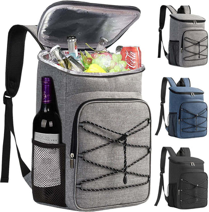 Bagtopia Camping Cooler Backpack 25 Cans, Leak Proof Insulated Thermal Bag, Beach Travel Picnic Lunch Backpack for Men Women