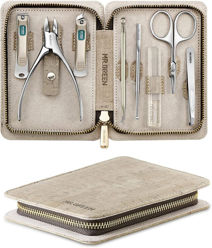 Manicure Set, Pedicure Sets, Nail Clipper Sets, Stainless Steel Professional Nail Cutter Kits with Travel Case (12 Count)