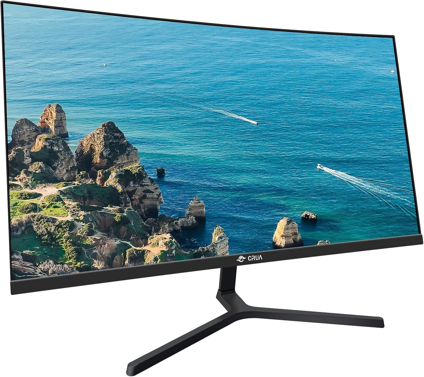 CRUA 34 Inch Gaming Monitor 144Hz, WQHD 3440X1440P Ultrawide Curved Monitor, 21:9 1500R 120% sRGB Computer Display Support Freesync, PIP/PBP, HDMI 2.0 & DP 1.4, Wall Mountable/Tilt Adjustable-Black