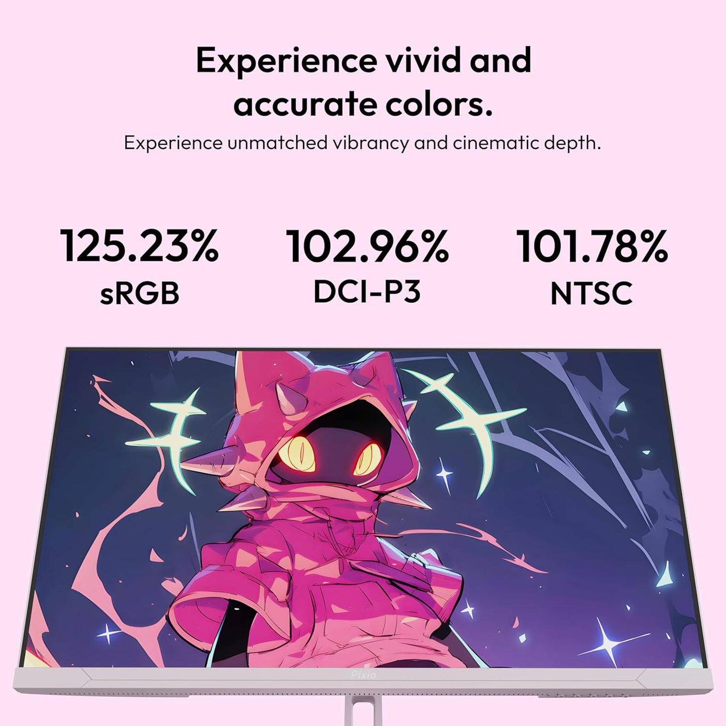 Pixio PX248 Wave 24 inch 200Hz Refresh Rate FHD 1080p Resolution Fast IPS Panel 1ms GTG Response Time Adaptive Sync Gaming Monitor with Adaptive Sync