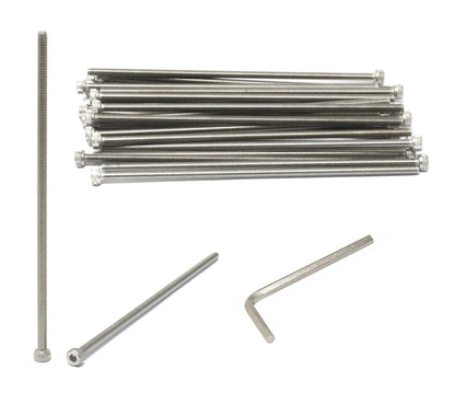 iexcell 25 Pcs M6 x 20mm Thread Pitch 1 mm Stainless Steel 304 Hex Socket Head Cap Screws Bolts Kit