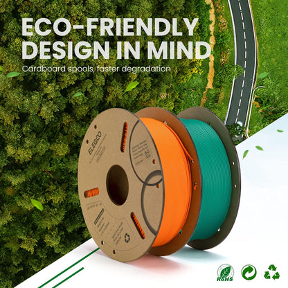 ELEGOO PLA Filament 1.75mm Black 1KG,3D Printer Filament Dimensional Accuracy +/- 0.02mm,1kg Cardboard Spool(2.2lbs) 3D Printing Filament Fits for Most FDM 3D Printers
